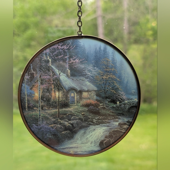 Thomas Kinkade Other - Thomas Kinkade A Quiet Evening Sun Catcher